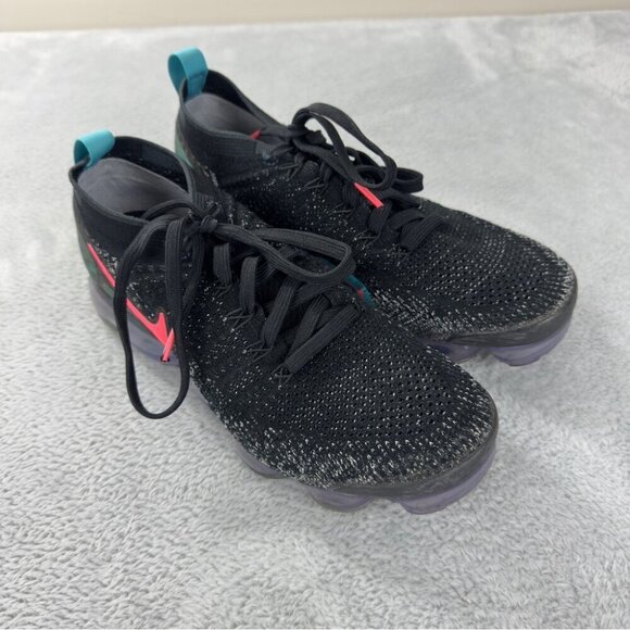 Nike Air Vapormax 2.0 Black Hot Punch Men's Size 8 US/7 UK/41 EU 942842-003 - Picture 3 of 14